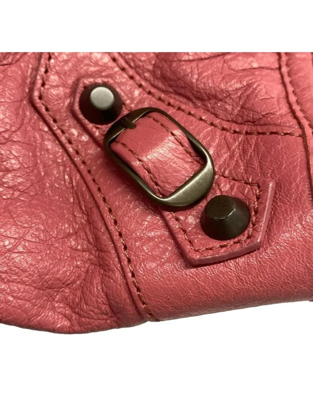 Balenciaga Handbag the City Pink Leather